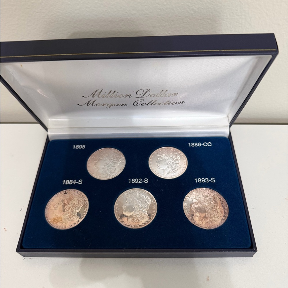 Morgan Dollar Collection Silver Coins Set Replica